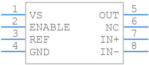 INA186A1IDDFT - Texas Instruments - PCB symbol