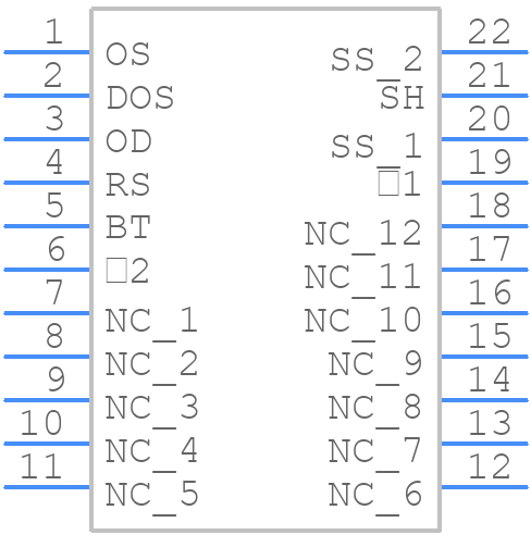TCD1201D - Toshiba - PCB symbol