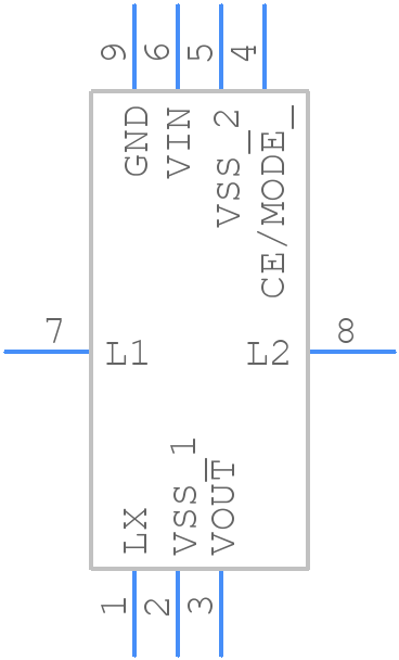 XCL205B123CR-G - Torex - PCB symbol