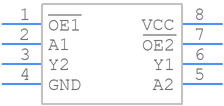 NC7WV125K8X - onsemi - PCB symbol