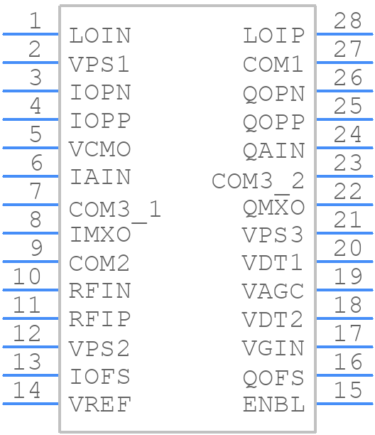 AD8347ARUZ-REEL7 - Analog Devices - PCB symbol