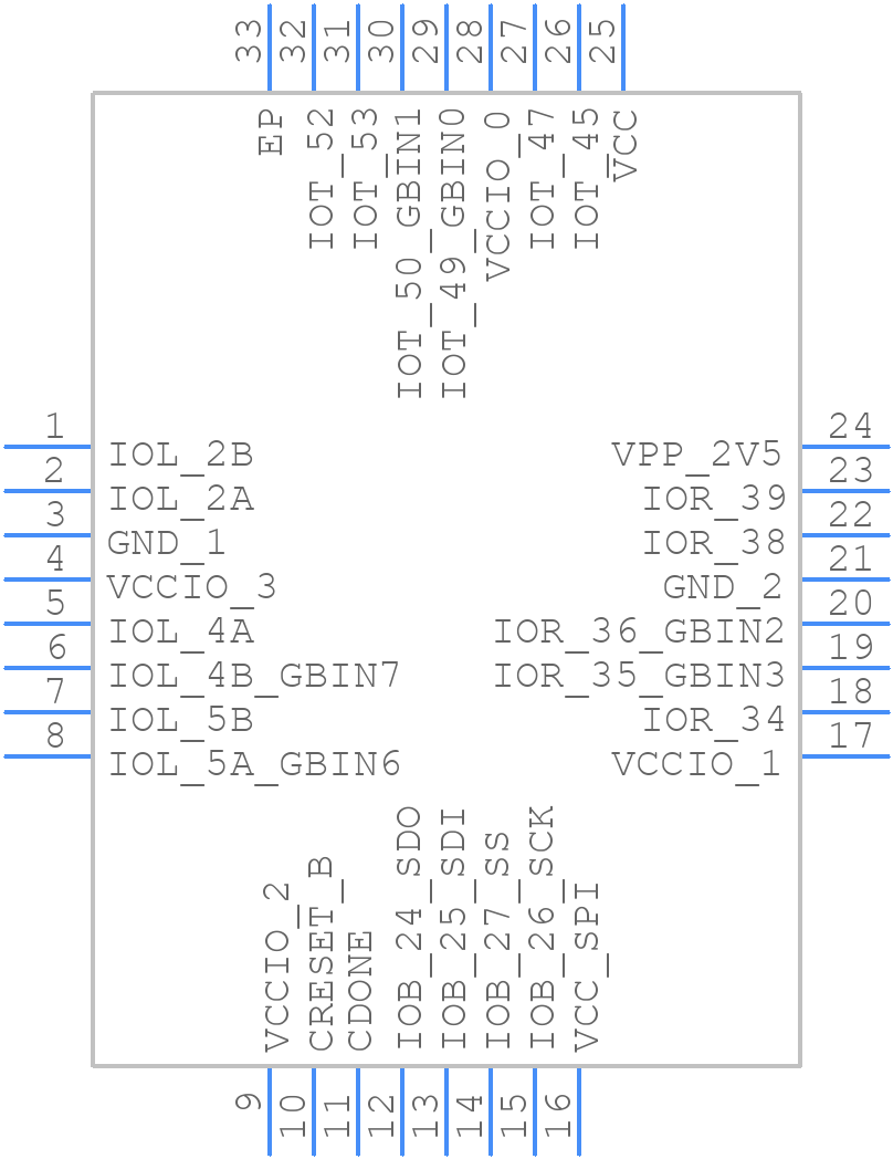ICE40LP384-SG32TR - Lattice Semiconductor - PCB symbol