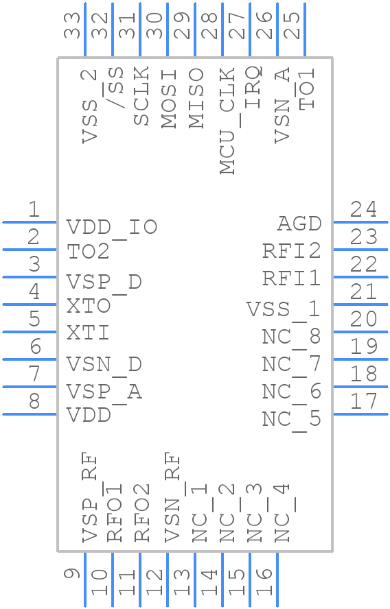ST25R3912-AQFT - STMicroelectronics - PCB symbol