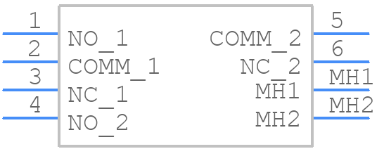 7203MD9AV2BE - C & K COMPONENTS - PCB symbol