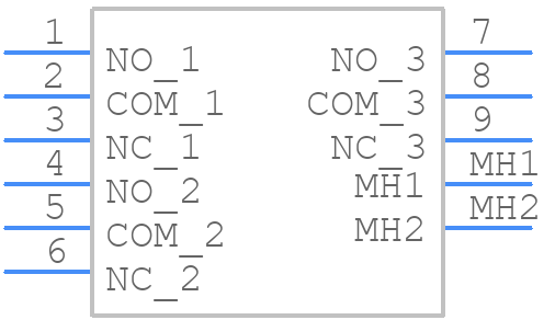 7303MD9AV2BE - C & K COMPONENTS - PCB symbol