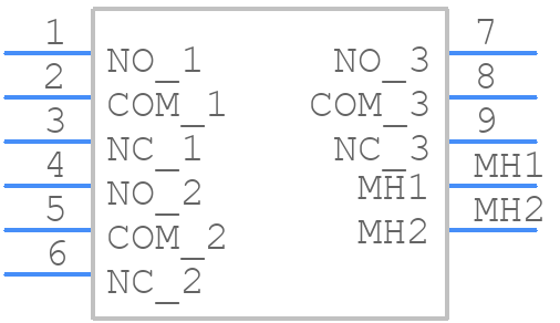 7303MD9AV2BE - LITTELFUSE - PCB symbol