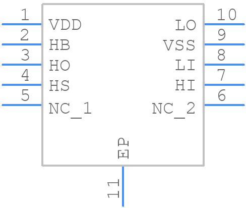 LM5101CSD - Texas Instruments - PCB symbol