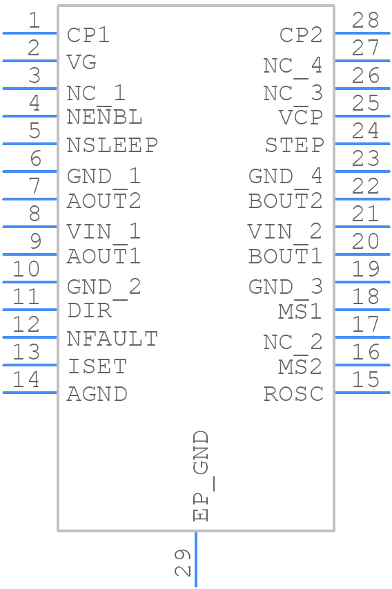 MP6500GF - Monolithic Power Systems (MPS) - PCB symbol
