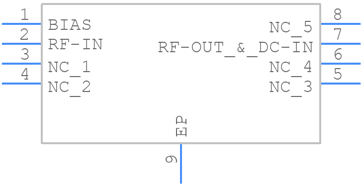 PMA2-43LN+ - Mini-Circuits - PCB symbol
