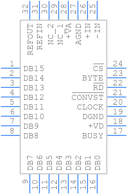 ADS8322Y - Texas Instruments - PCB symbol