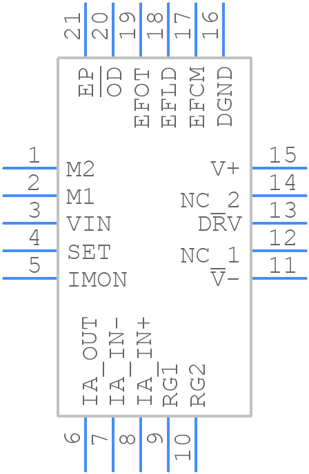 XTR305IRGWR - Texas Instruments - PCB symbol
