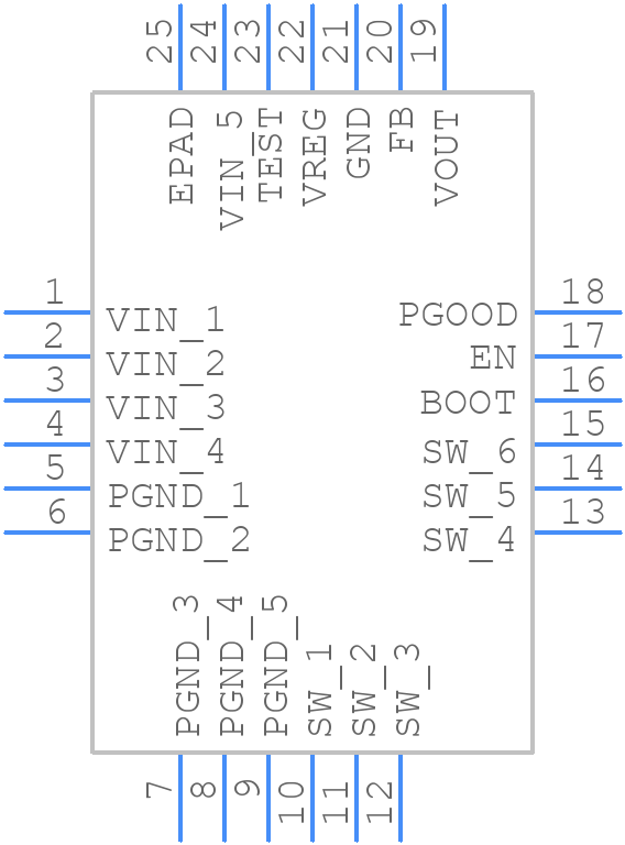 BD95861MUV-E2 - ROHM Semiconductor - PCB symbol