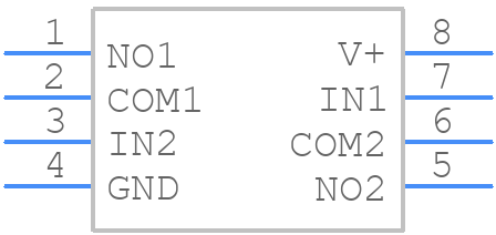 TS5A23166DCURG4 - Texas Instruments - PCB symbol