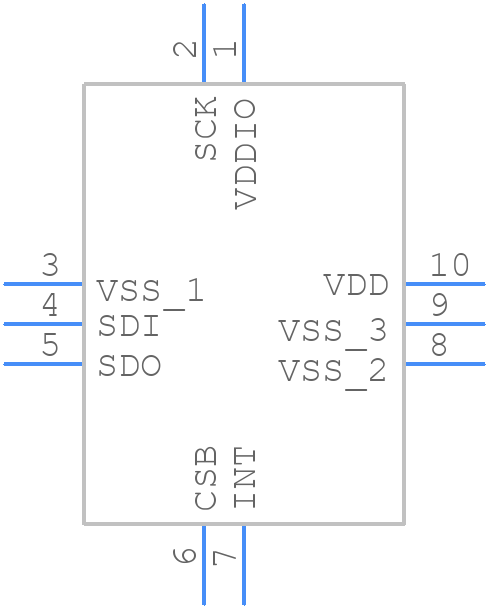 BMP388 - BOSCH - PCB symbol