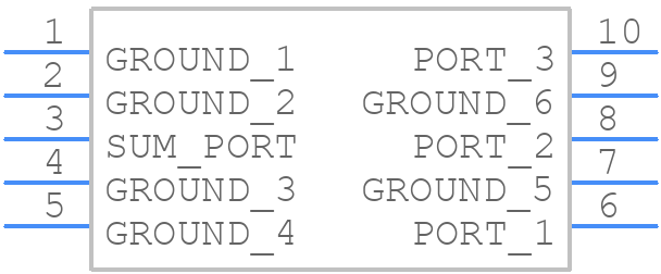 SCA-3-11+ - Mini-Circuits - PCB symbol