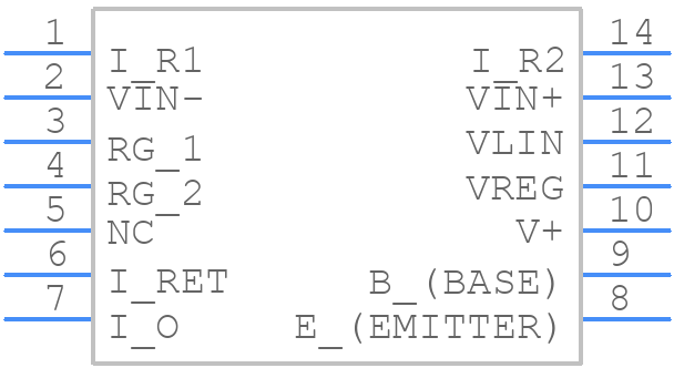 XTR105U/2K5 - Texas Instruments - PCB symbol