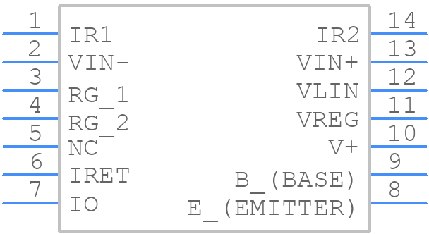 XTR105UA/2K5E4 - Texas Instruments - PCB symbol
