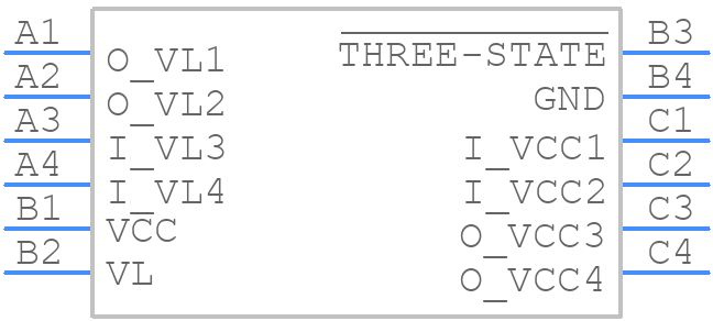 MAX3391EEBC+T - Analog Devices - PCB symbol