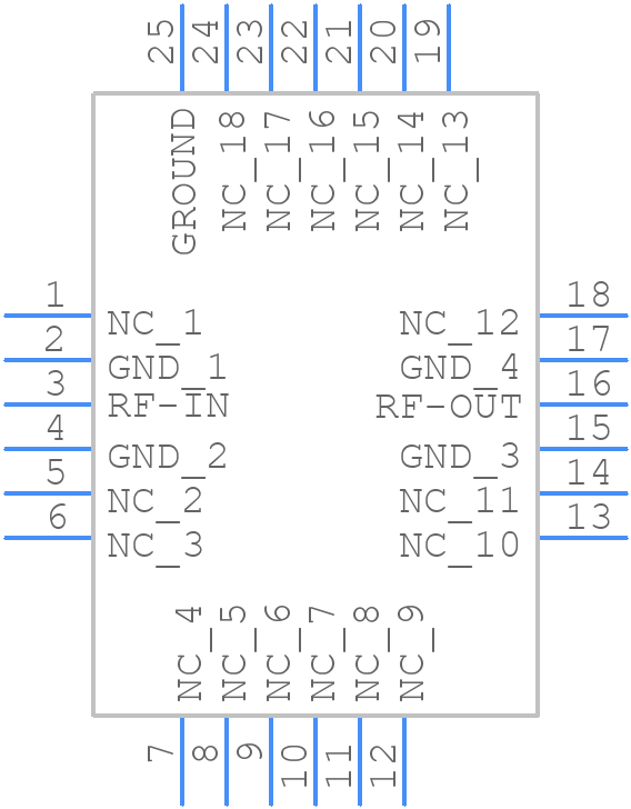 XLF-132H+ - Mini-Circuits - PCB symbol