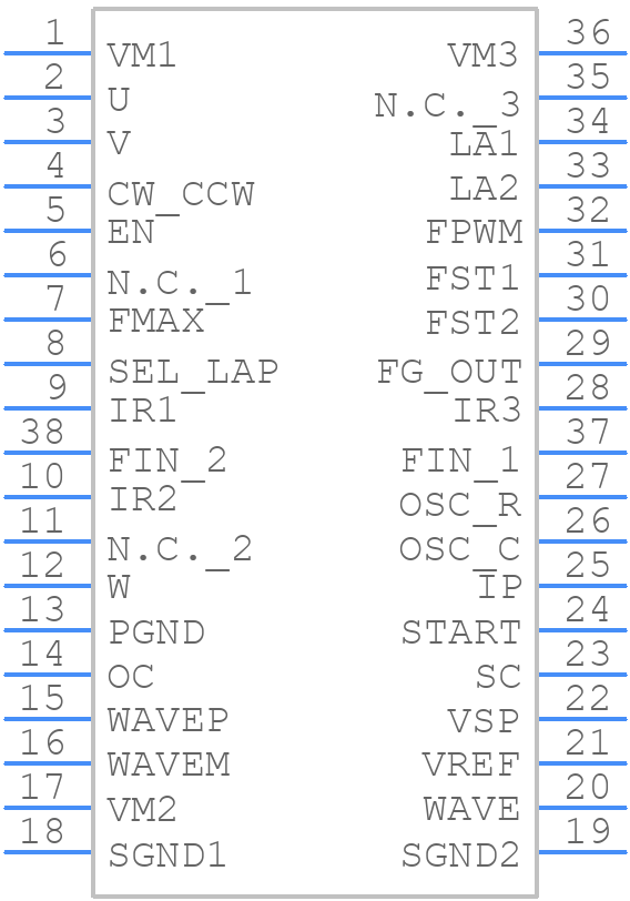 TB6588FG - Toshiba - PCB symbol