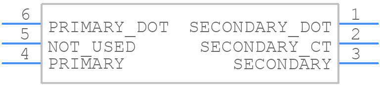 TCM2-1T+ - Mini-Circuits - PCB symbol