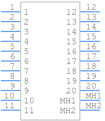 60110205740 - HARTING - PCB symbol