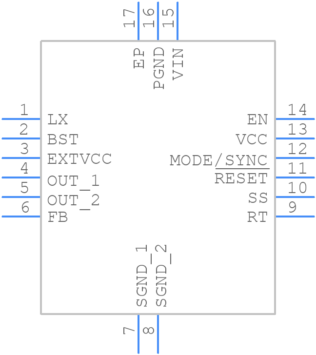 MAXM17630AME+ - Analog Devices - PCB symbol