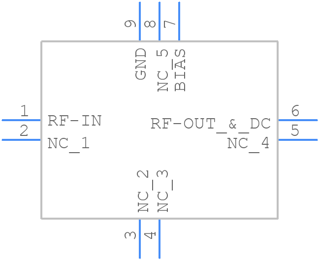 PMA-5453+ - Mini-Circuits - PCB symbol