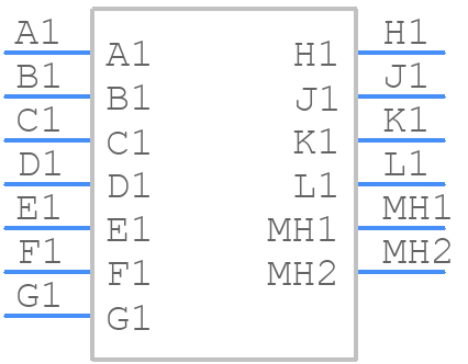 SGM11MDS4T0000 - Positronic - PCB symbol