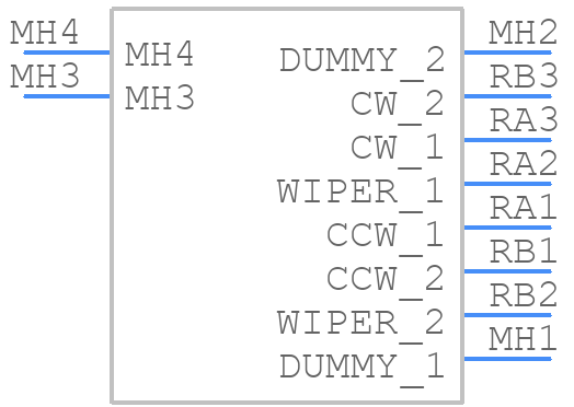 RK16812MG09T - ALPS Electric - PCB symbol