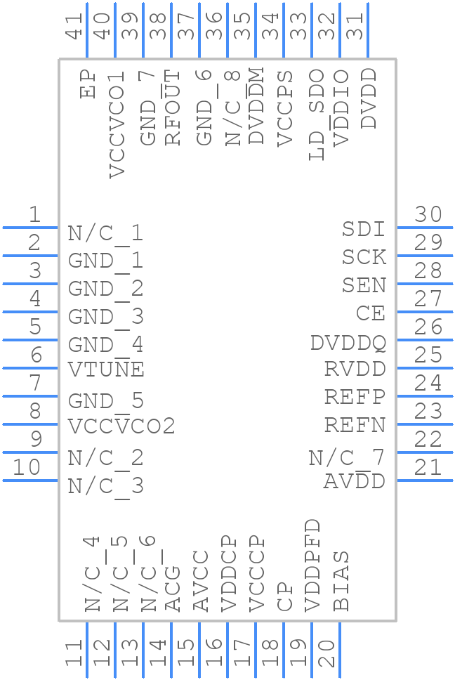 HMC765LP6CETR - Analog Devices - PCB symbol