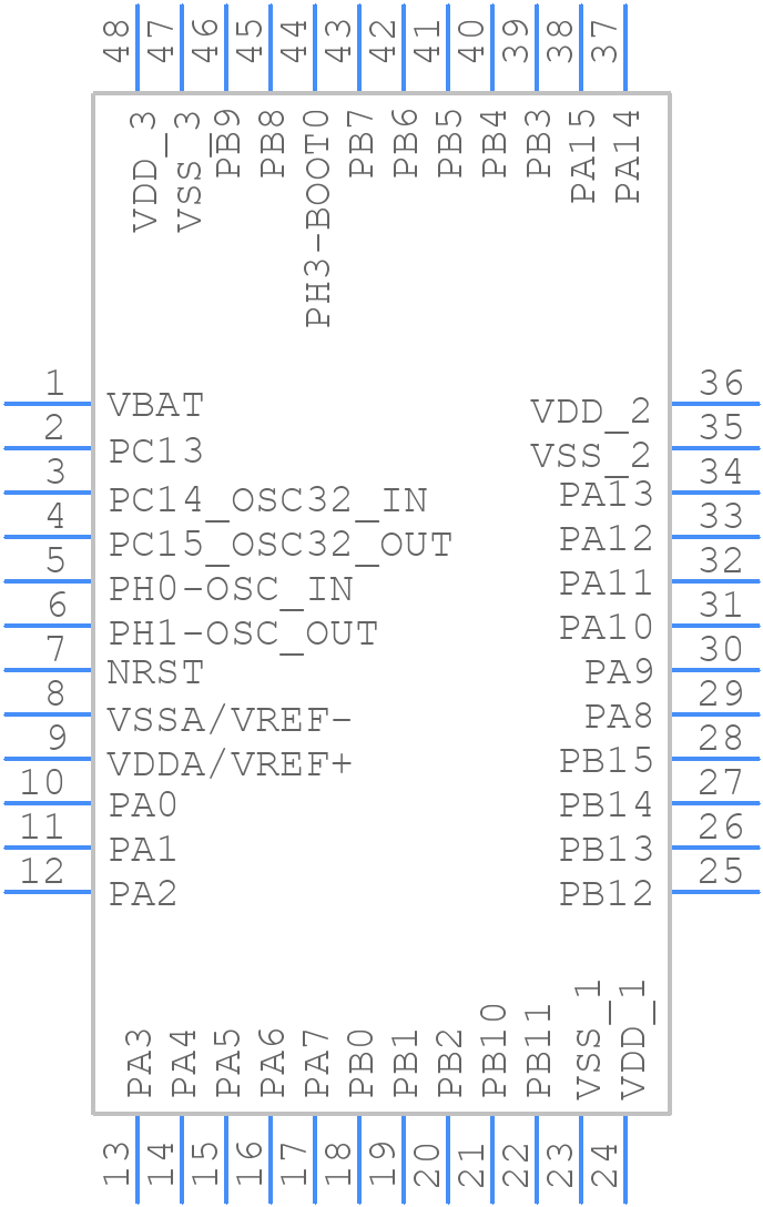 STM32L552CCT6 - STMicroelectronics - PCB symbol