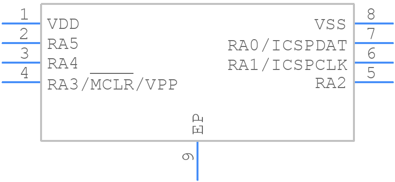 PIC12LF1572-E/MF - Microchip - PCB symbol