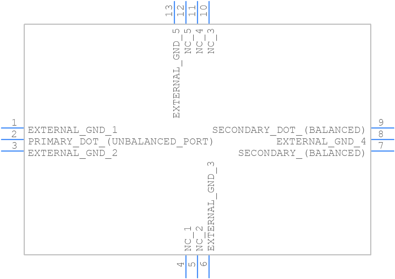 MTX2-73+ - Mini-Circuits - PCB symbol
