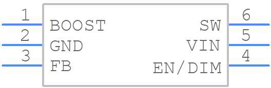 LM3405XMKX - Texas Instruments - PCB symbol