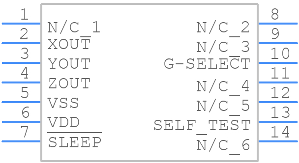 MMA7341LCT - NXP - PCB symbol