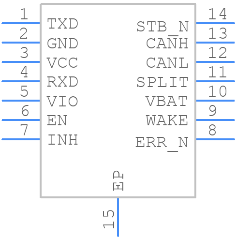 TJA1043TK - NXP - PCB symbol