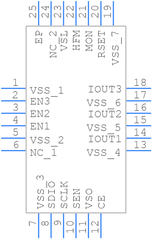 ISL58303DRTZ - Renesas Electronics - PCB symbol