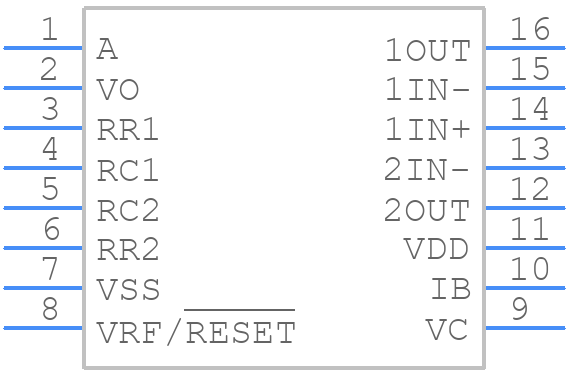 TM2291 - TITAN MICRO ELECTRONICS - PCB symbol