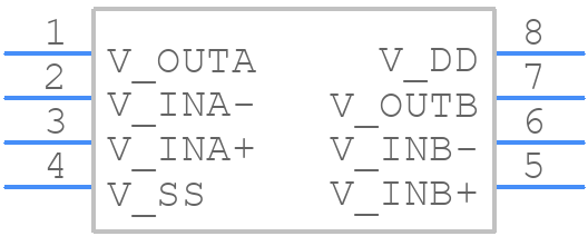 MCP6V67-E/MS - Microchip - PCB symbol