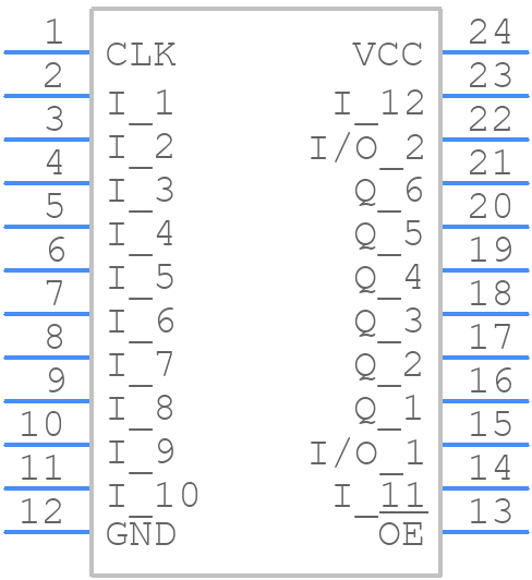 TIBPAL20R6-10CNT - Texas Instruments - PCB symbol