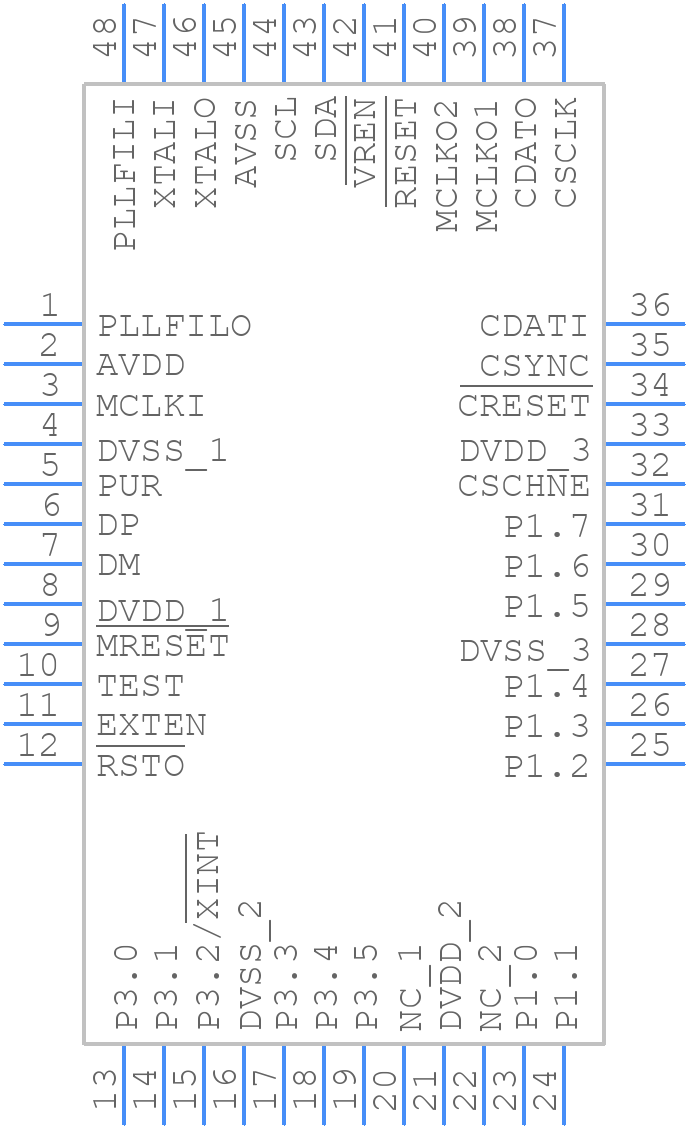 TAS1020BPFBRG4 - Texas Instruments - PCB symbol