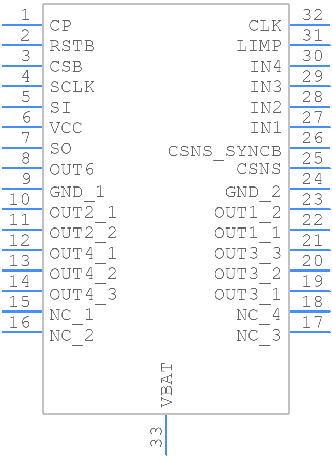 mc08xs6421ek - NXP - PCB symbol