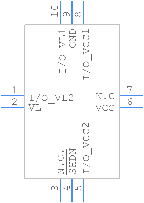 MAX13047EEVB+ - Analog Devices - PCB symbol