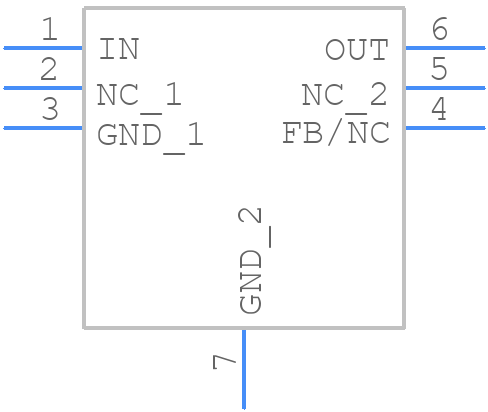 TPS715A33DRVRG4 - Texas Instruments - PCB symbol