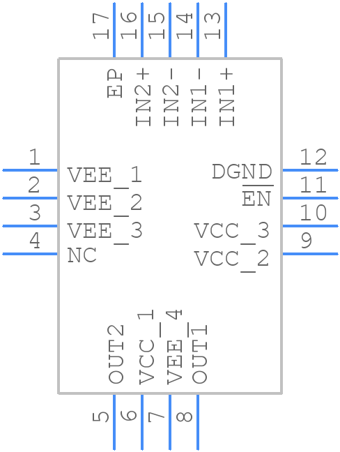 LT6411IUD#TRPBF - Analog Devices - PCB symbol