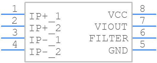 ASC712ELCTR-05B-T - Allegro Microsystems - PCB symbol