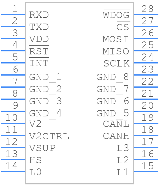 MC33742SPEG - NXP - PCB symbol