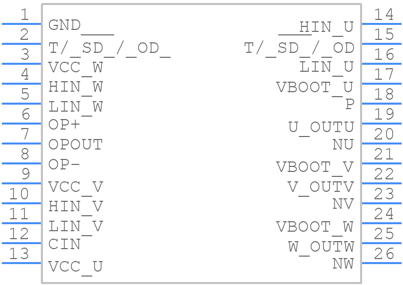 STGIPQ5C60T-HZS - STMicroelectronics - PCB symbol