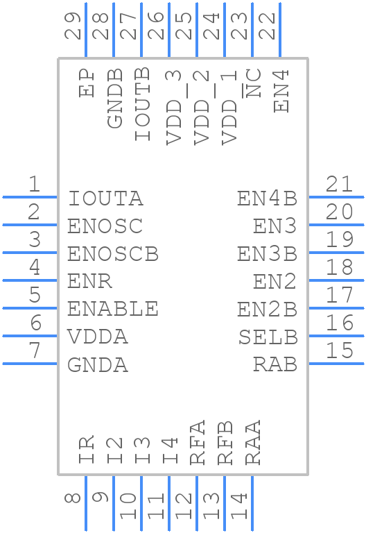LMH6525SPX/NOPB - Texas Instruments - PCB symbol